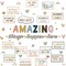 62 Pcs Classroom Boho Bulletin Board Decorations Amazing Things Happen Here Bulletin Board Positive Encouraging Paper Cutouts for Classroom School Elementary Home Office Wall Decor
